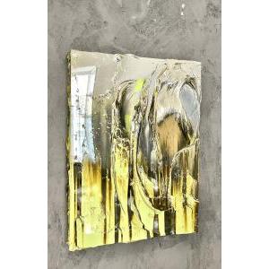 Igor Dobrowolski / I Do Not Believe in That / 2022 / 80x60cm / Wood, aluminum, sterling silver, mixed media