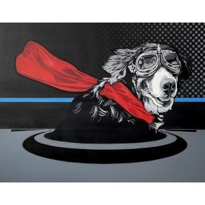 Easy Rider (Nightlife)/ Spray paint on canvas/ H100 cm x W100 cm/ 2022