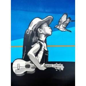 Harmony Code/ Spray paint on canvas/ H120 cm x W120 cm/ 2022