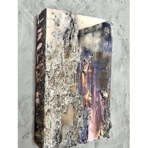 Igor Dobrowolski / The Antidote is Lovet / 2022 / 60x40cm / Wood, aluminum, sterling silver, mixed media