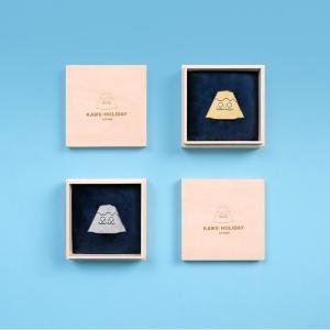 KAWS Holiday Japan Mount Fuji Golden and Silver Pin